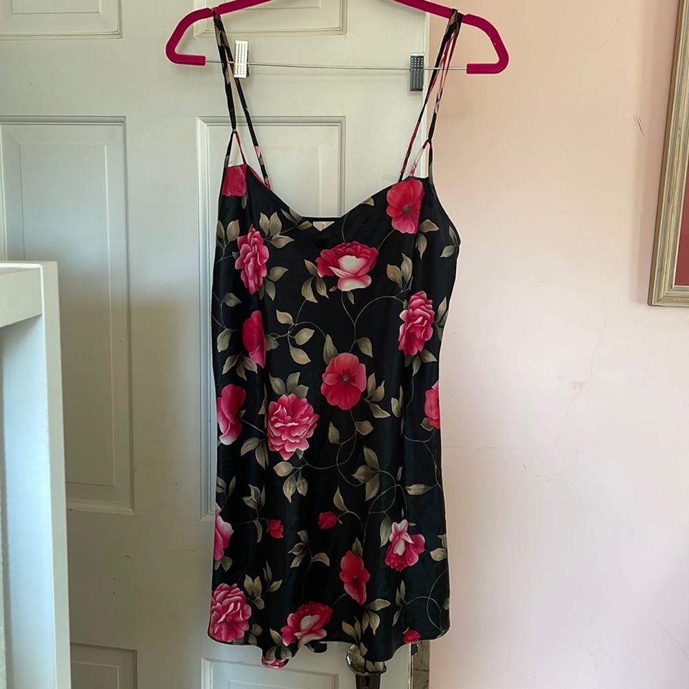 LA Intimates Floral Slip Dress